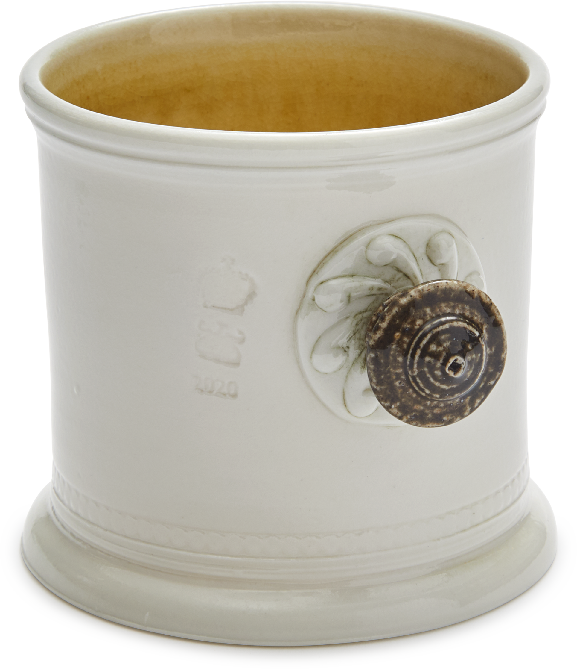 Steve Harrison Ceramic Desk Cup, No.112. White porcelain with
