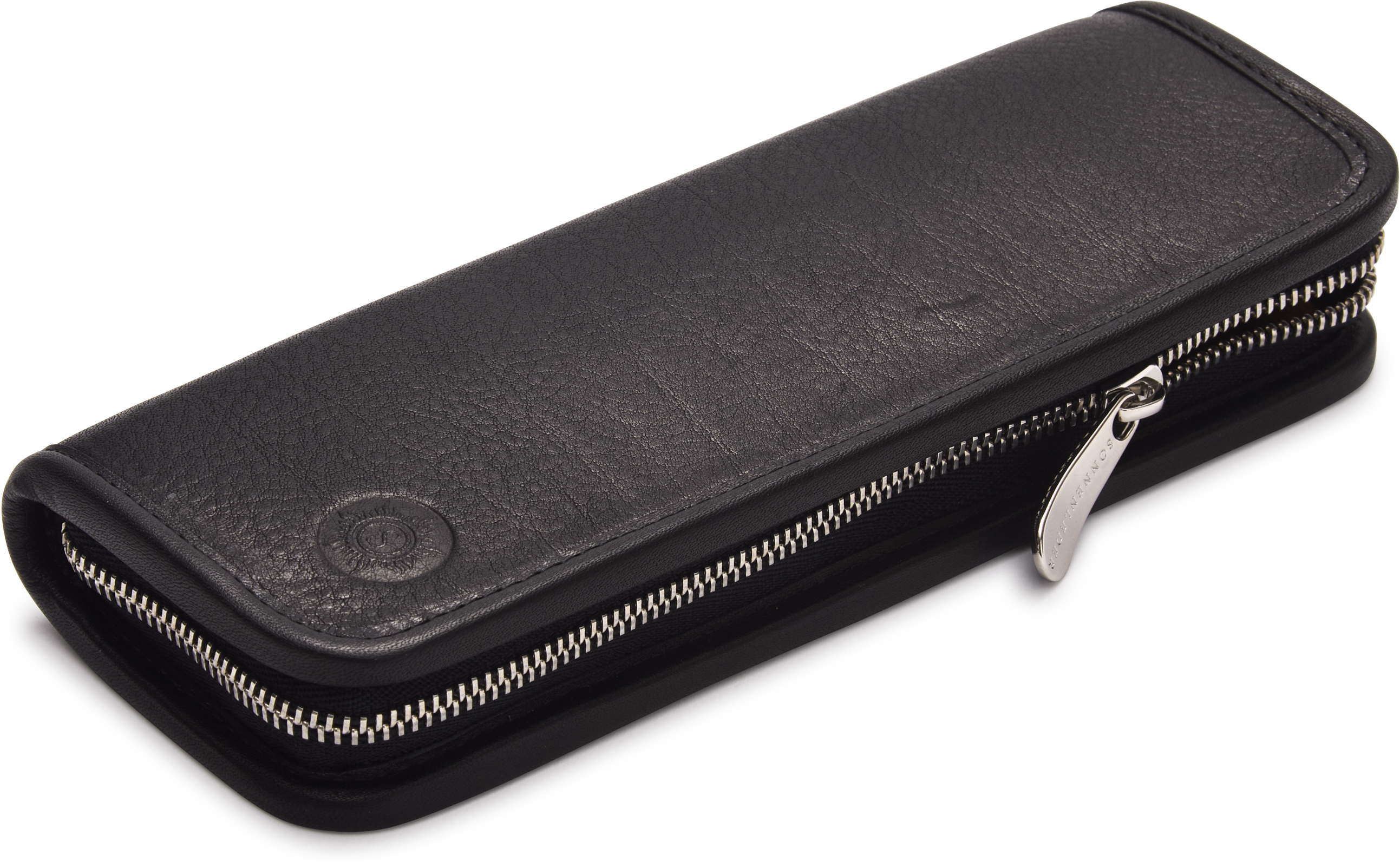 Black Small Leather Pencil Case