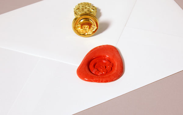 Brass Wax Seal Stamp - Claddagh