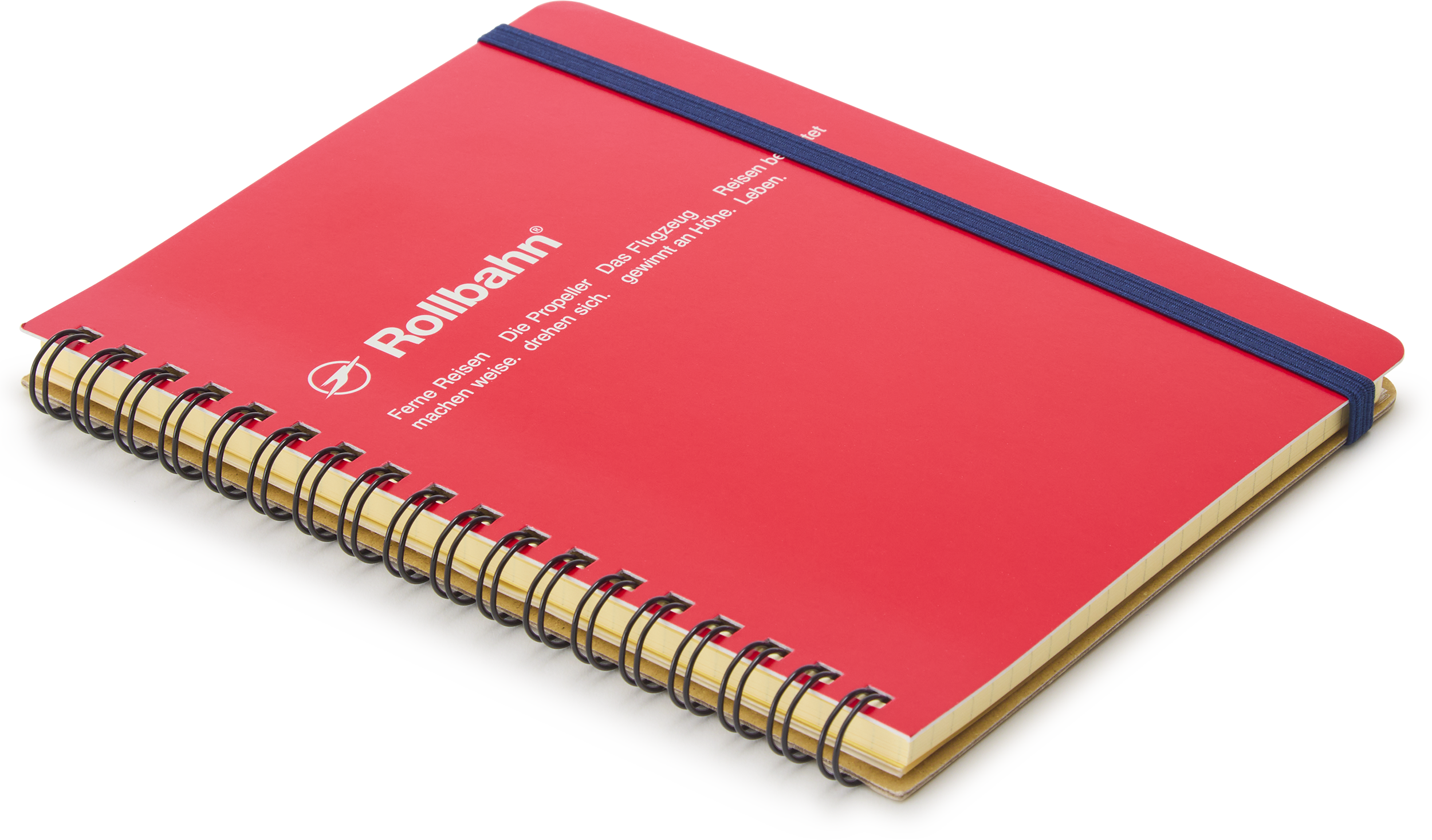 Spiral Bound Rollbahn Card Cover Notebook, Red – Choosing Keeping