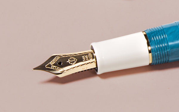 Marbled Sailor Pro Gear Mini Slim Fountain Pen, Bleu Ciel