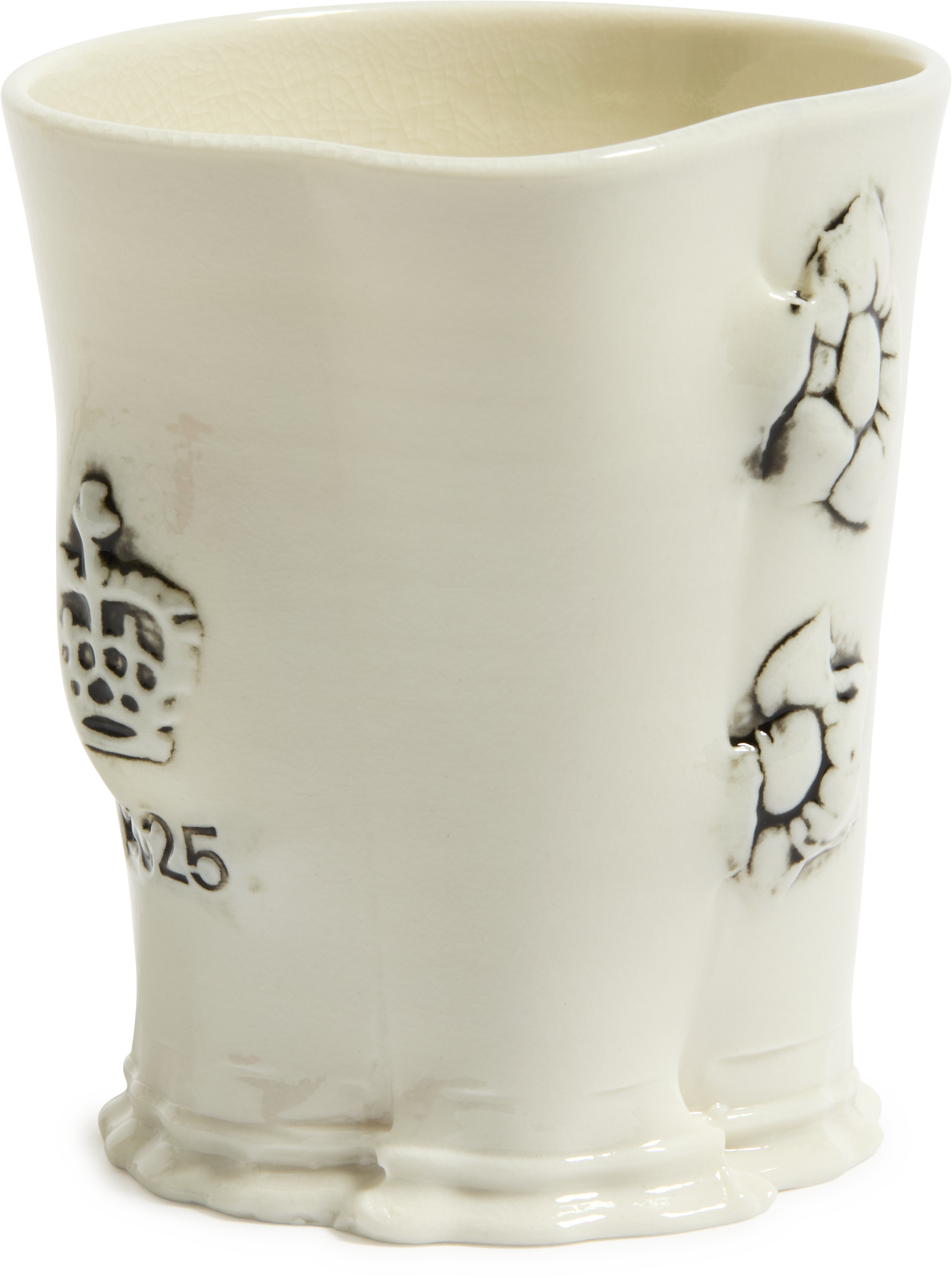 工芸品 STEVE HARRISON Short Beaker Desk Cup Steve Harrison Ceramic Desk Cup, No.150 Bright Yellow Porcelain