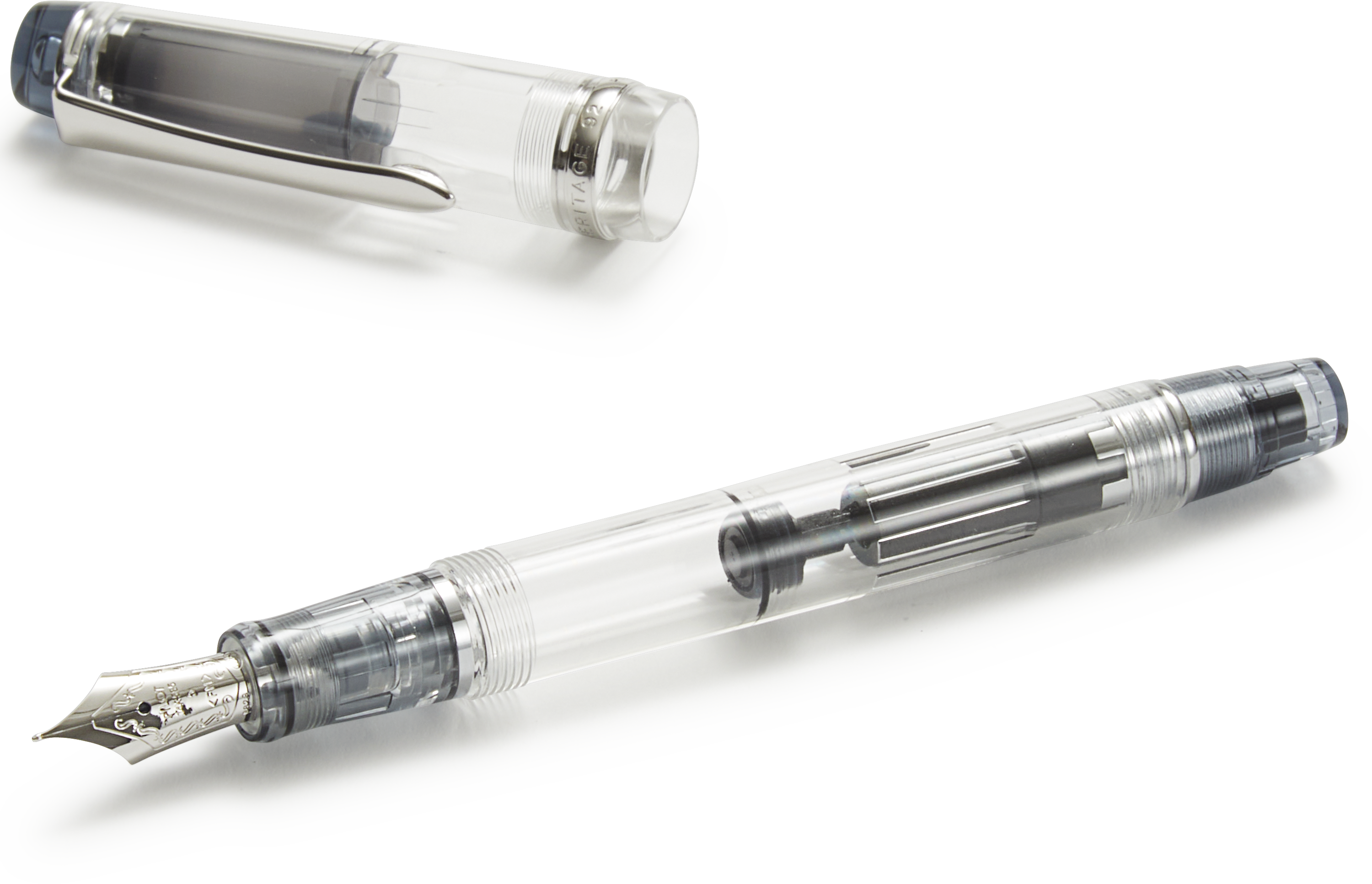 PILOT CUSTOM HERITAGE 92 万年筆 F Clear Demonstrator Pilot Custom Heritage 92 Fountain Pen