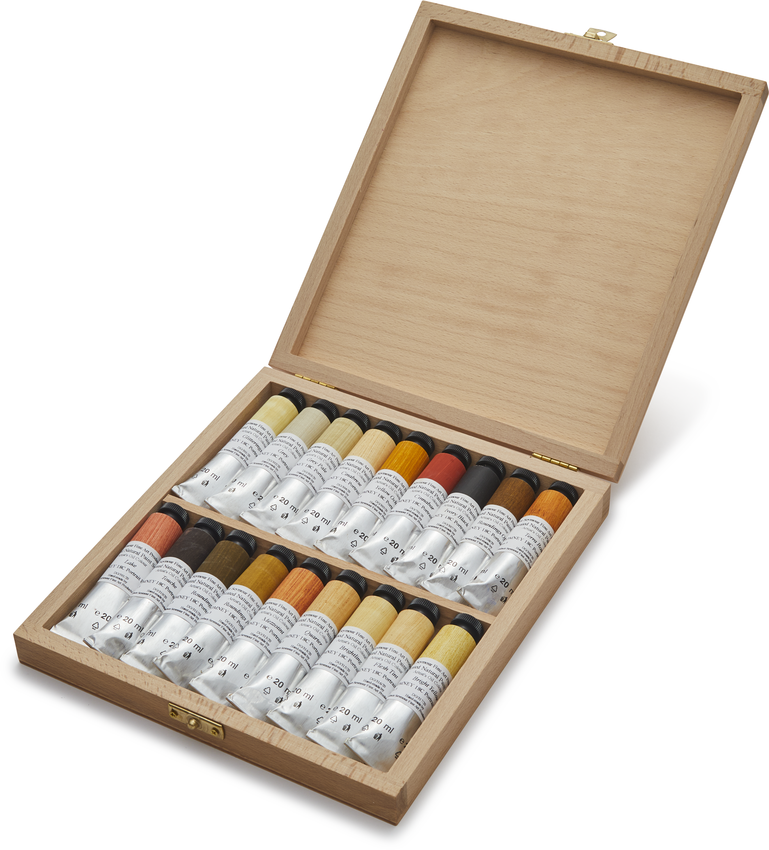 18th Century George Romney Portrait Natural Oil Paint Set