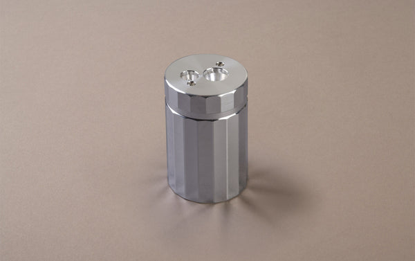 Aluminium Double Pencil Sharpener With Reservoir