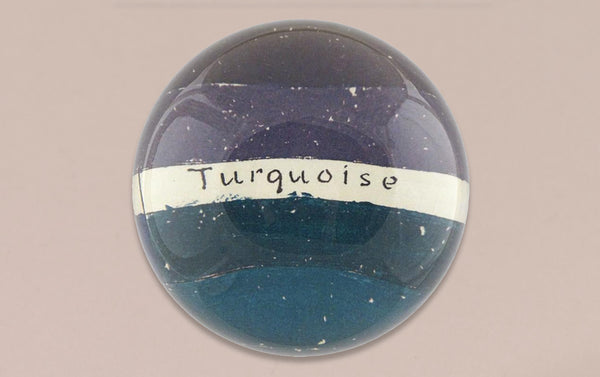 John Derian Paperweight, Turquoise Palette
