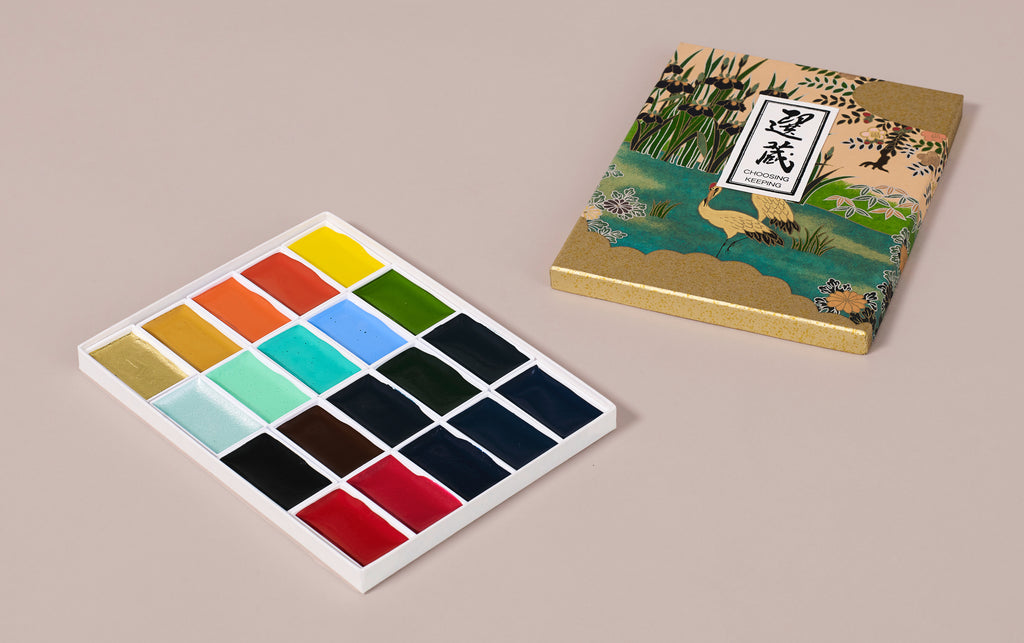 Japanese Landscape Charcoal Art' Sticker