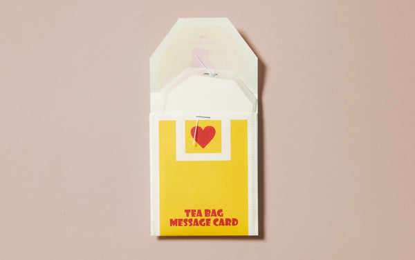 Faux Tea Bag Message Card