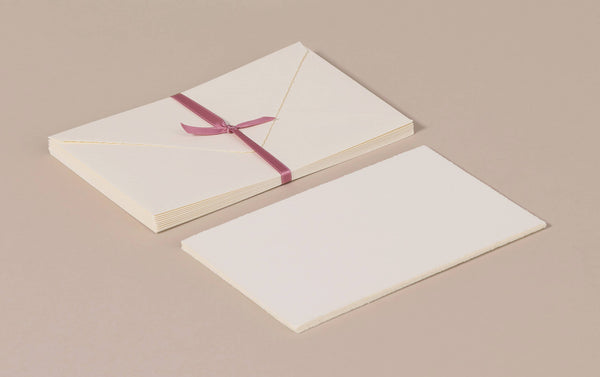 Cards & Envelopes, Cream Laid Deckled Edge