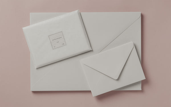 Grey Rivoli Envelopes, various sizes