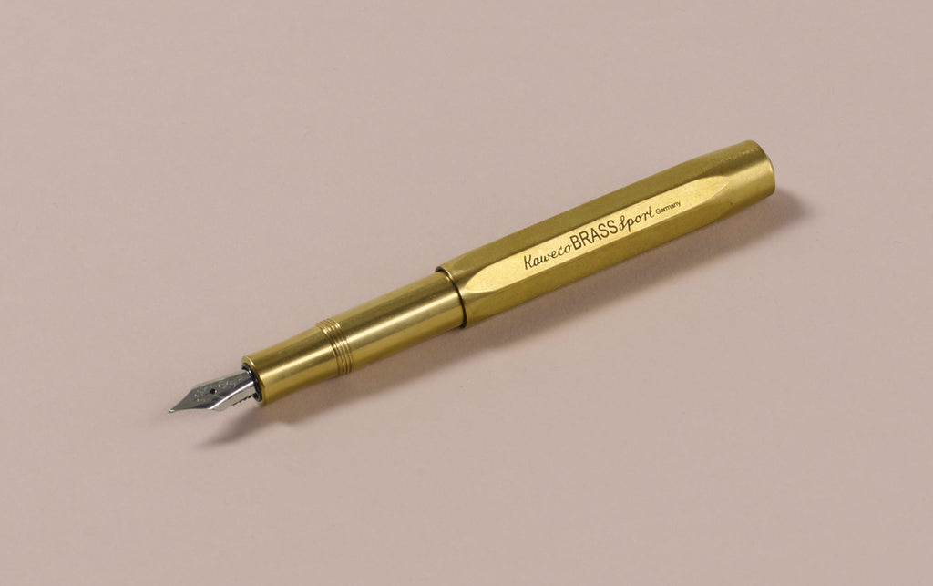 Kaweco Brass Sport Fountain Pen - Broad – Duly Noted Stationery