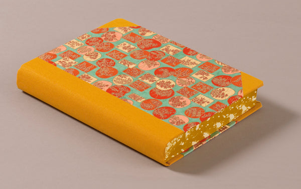 Extra-Thick "Composition Ledger" Chiyogami Notebook, 1960s Japan