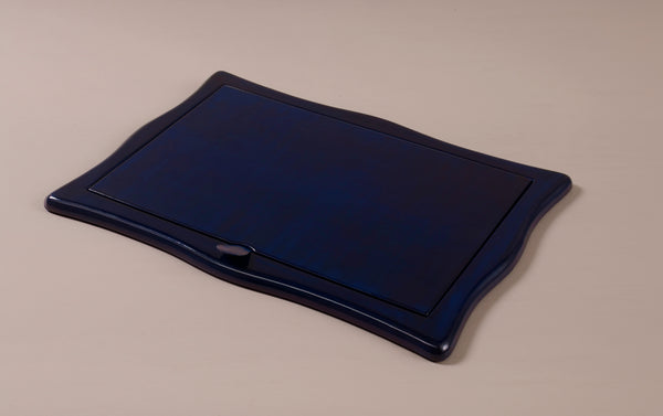 Luxury Blue Leather Sottomani Desk Pad