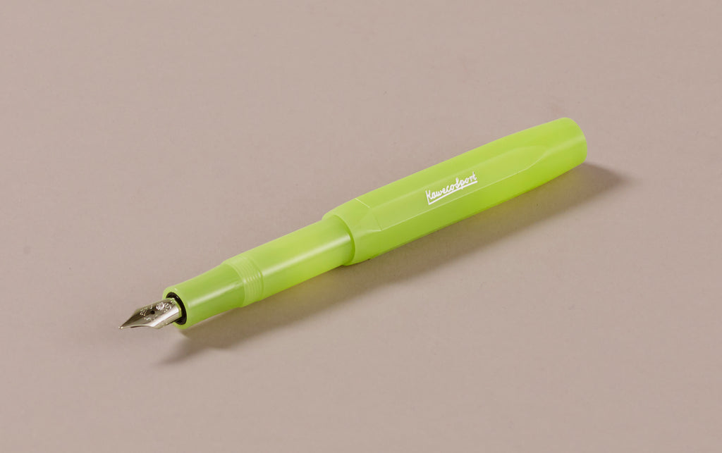 Fine Lime Kaweco Frosted Sport Fountain Pen – Choosing Keeping