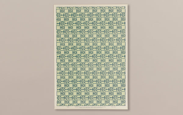 Italian Woodblock Paper Sheet, Venice in Green