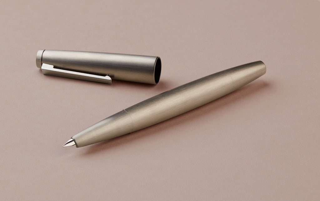 Matte brushed Steel Bauhaus Lamy 2000 Fountain Pen – Choosing Keeping