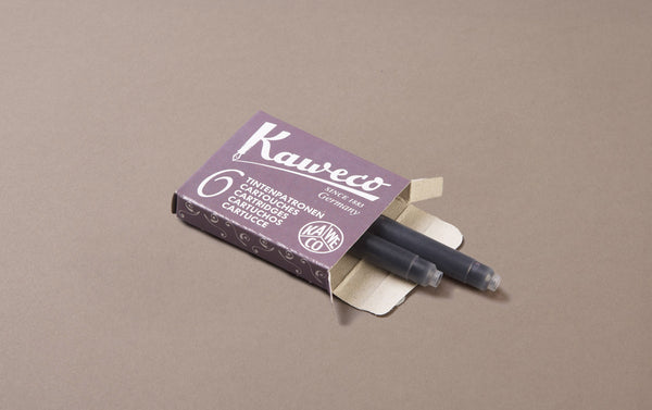Violet Kaweco 6 Pack Ink Cartridges, Summer Purple
