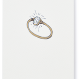 Illustrated Engagement Ring Greeting Card