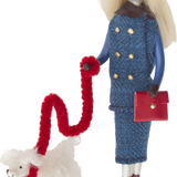 Lady with Poodle Ornament