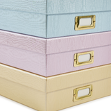 Blue Moire Archival Box