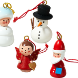 Miniature Wooden Christmas Ornaments, Set 2