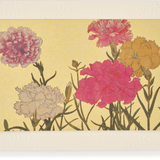 Matte Gold Foil Carnation Greeting Card