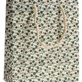 Small Italian Decorative Gift Bag, Remondini Green Posy