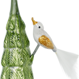 Bird on Tree Glass Ornament