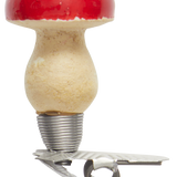 Papier-mâché Mini Red Mushroom on Clip