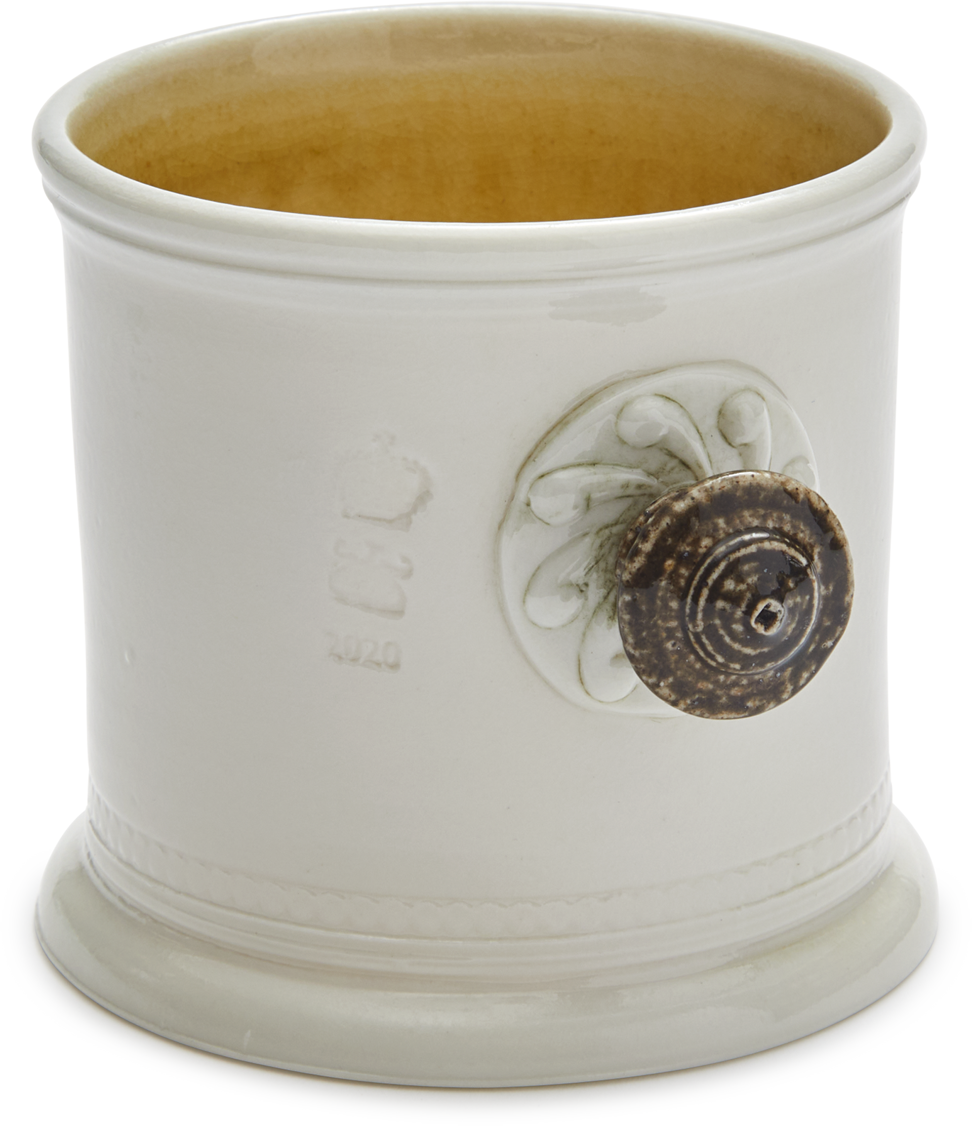 Steve Harrison Ceramic Desk Cup, No.112. White porcelain with