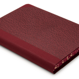 Extra-Thick "Composition Ledger" Notebook, Red Leatherette