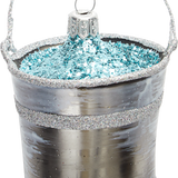 Bucket of Water Glass Ornament