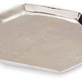 Astier de Villatte Octave Dessert Plate with Platinum Interior