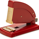 Desktop Aluminium Red and Gold Zenith Stapler