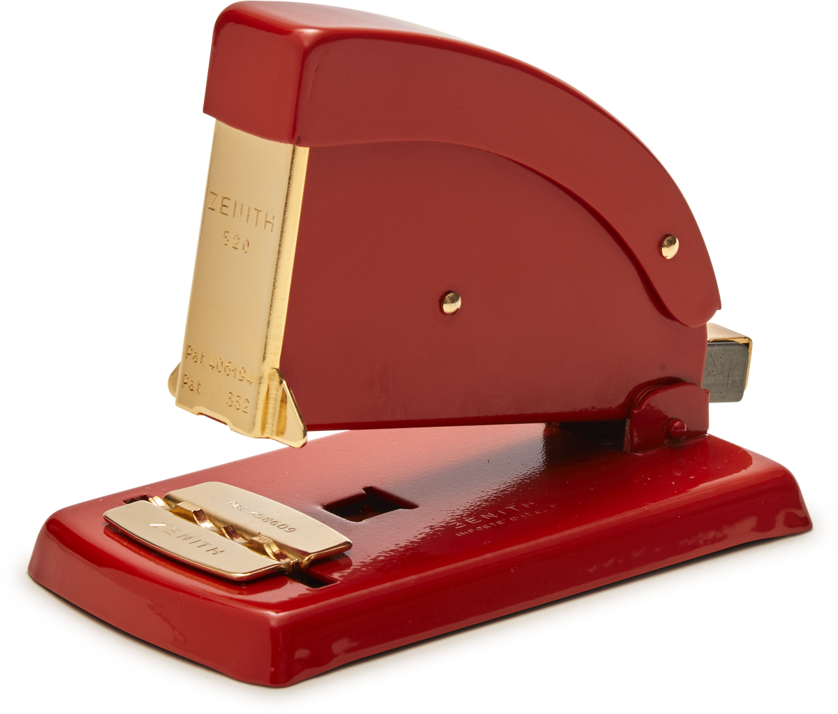 Red Rhinestone Stapler Desktop Aluminium Red and Gold Zenith Stapler – Choosing Keeping