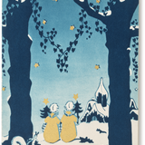 Vintage Christmas Greeting Card, Church