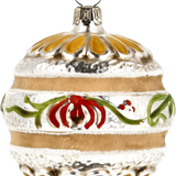 Regency Style Bows and Ribbons Glass Ornament