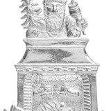 Santa in Chimney Tin Ornament