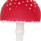 Red Matte Mushroom Glass Ornament