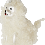 White Fluffy Poodle Ornament