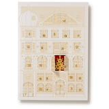 Advent Calendar Card, Pearlescent White House