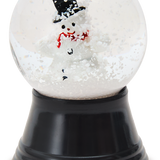 Small Glass Snow Globe, Snowman with Balloon