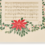 Mini Engraved Italian Christmas Card, Music Sheet