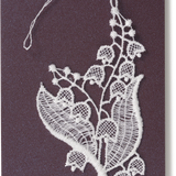 Starched Lace Hanging Ornament, Lily of the Valley