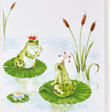 Engraved Birthday Frogs Greeting Card