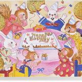 Engraved Birthday Party Greeting Card