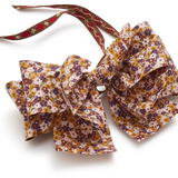 Paper Bow Ornament, Pink & Purple Floral