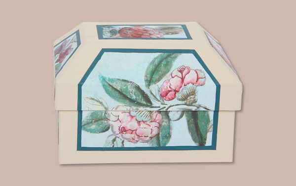 Antoinette Poisson Wedding Storage Box, Small Canton Bleu