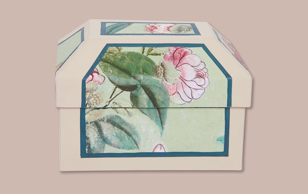 Antoinette Poisson Wedding Storage Box, Small Canton Vert