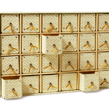 Decorative 'Desk Tidy' Drawer Set, Blue and Yellow Floral